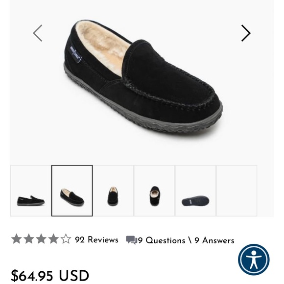 Women’s Minnetonka Tempe Moccasins, Black (Size 5) - Picture 5 of 5